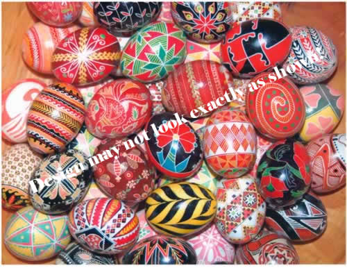 Eggs Beautiful pysanky design by Joan Brander