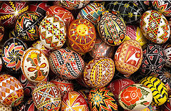 Beautiful pysanky created by Joan Brander